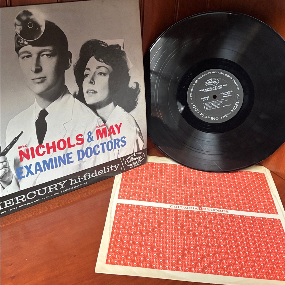 Nichols and May vinyl Improv to Music or Examine Doctors 1960s